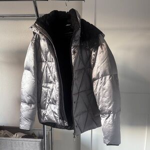 All Saints Silver Ski & Snow Jacket